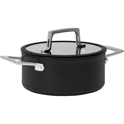 FABINI Topf Meda 4.0 Pro, 20 cm (2,4 l), schwarz mit Deckel FABINI Topf Meda 4.0 Pro, 20 cm (2,4 l), schwarz mit Deckel