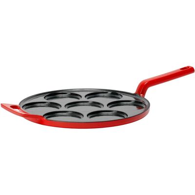 FABINI Gusseisen-Pfannkuchenpfanne Mattia 3.0 Standard 26 cm, glänzend rot FABINI Gusseisen-Pfannkuchenpfanne Mattia 3.0 Standard 26 cm, glänzend rot