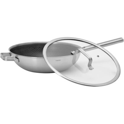 FABINI Wokpfanne mit Deckel Hybrid Standard 30 cm FABINI Wokpfanne mit Deckel Hybrid Standard 30 cm