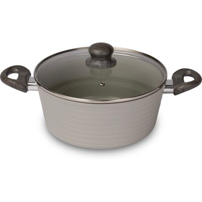 Lamart LT1268 STRIPE Kasserolle mit Deckel 24 cm Lamart LT1268 STRIPE Kasserolle mit Deckel 24 cm