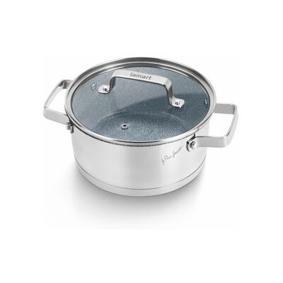 LAMART Kochtopf mit Deckel 18cm, 1,9l STONESS LT1102 LAMART Kochtopf mit Deckel 18cm, 1,9l STONESS LT1102