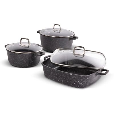 Lamart LT1287 CAST Topfset 6-teilig schwarz Lamart LT1287 CAST Topfset 6-teilig schwarz