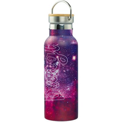 BAAGL Thermoflasche mit Bambusdeckel Galaxy, 500 ml BAAGL Thermoflasche mit Bambusdeckel Galaxy, 500 ml