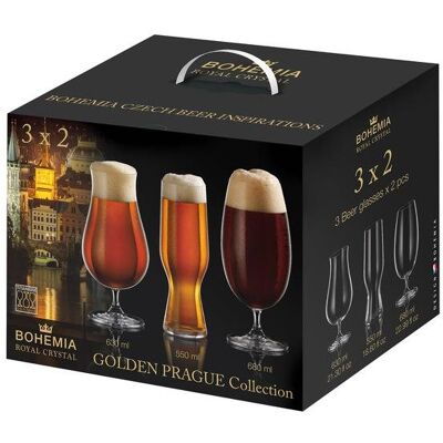 BOHEMIA ROYAL CRYSTAL Golden Prague collection 1 Beercraft BOHEMIA ROYAL CRYSTAL Golden Prague collection 1 Beercraft