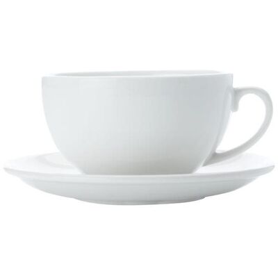 Maxwell & Williams Tasse und Untertasse für Cappuccino 4 St 320ml WHITE BASIC Maxwell & Williams Tasse und Untertasse für Cappuccino 4 St 320ml WHITE BASIC