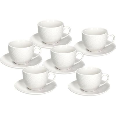 Tognana Teetassen-Set 270 ml mit Untertassen 6 Stück GOLF Tognana Teetassen-Set 270 ml mit Untertassen 6 Stück GOLF