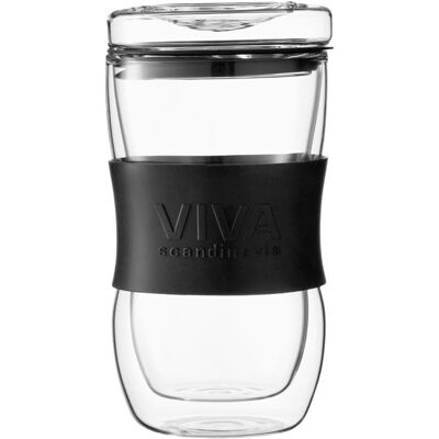 VIVA SCANDINAVIA MINIMA Reisebecher 450 ml schwarzes Glas VIVA SCANDINAVIA MINIMA Reisebecher 450 ml schwarzes Glas
