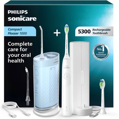 Philips Sonicare 5300 + HX3334/43 + Interdentalreiniger Philips Sonicare 5300 + HX3334/43 + Interdentalreiniger