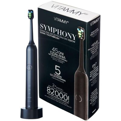 Vitammy Symphony Black Elektrische Sonische Zahnbürste - Hohe Vibrations, 5 Modi Vitammy Symphony Black Elektrische Sonische Zahnbürste - Hohe Vibrations, 5 Modi