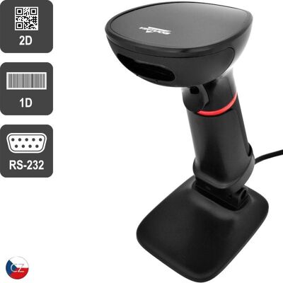 Virtuos CCD Barcode Reader Virtuos HT-855A, RS-232 - schwarz (1D, 2D, QR) Virtuos CCD Barcode Reader Virtuos HT-855A, RS-232 - schwarz (1D, 2D, QR)