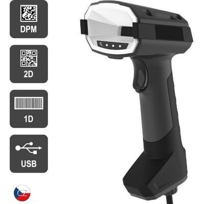 Virtuos DPM CCD 2D-Leser HT-880DPM, USB, dunkelgrau Virtuos DPM CCD 2D-Leser HT-880DPM, USB, dunkelgrau