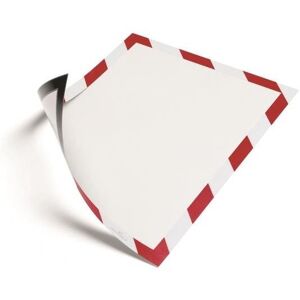 DURABLE Duraframe, magnetisch, Sicherheit, A4, rot und weiß - 5 Stück DURABLE Duraframe, magnetisch, Sicherheit, A4, rot und weiß - 5 Stück