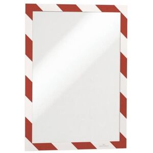 DURABLE Duraframe, selbstklebend, Sicherheit, A4, rot und weiß - 2 Stück DURABLE Duraframe, selbstklebend, Sicherheit, A4, rot und weiß - 2 Stück