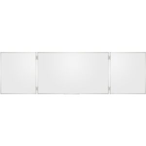 ROCADA 6729, dreiteilig, verschließbar, Aluminiumrahmen, 400 x 100 cm (geschlossen 200 x 100 cm), emailliert, weiß ROCADA 6729, dreiteilig, verschließbar, Aluminiumrahmen, 400 x 100 cm (geschlossen 200 x 100 cm), emailliert, weiß