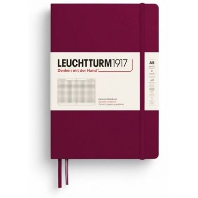 LEUCHTTURM1917 Port Red Medium A5 kariert LEUCHTTURM1917 Port Red Medium A5 kariert