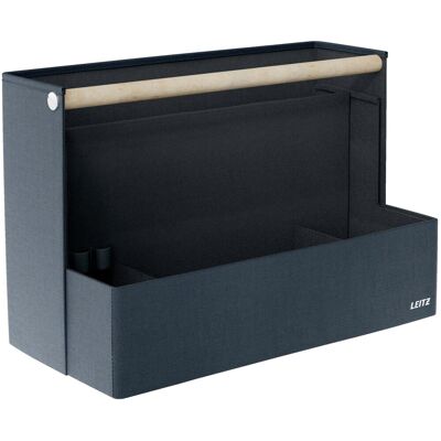 LEITZ Fabric Tischorganizer mit Griff für gemeinsam genutzte Arbeitsplätze, 26 × 38 × 19 cm LEITZ Fabric Tischorganizer mit Griff für gemeinsam genutzte Arbeitsplätze, 26 × 38 × 19 cm