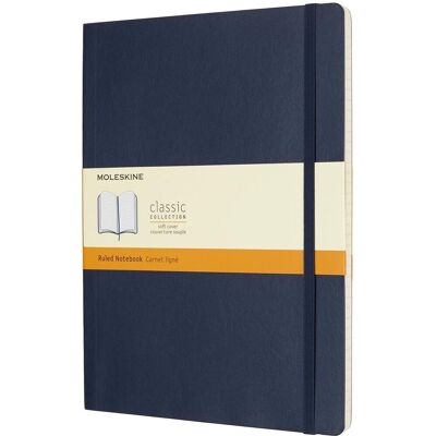MOLESKINE XL, weicher Einband, liniert, blau MOLESKINE XL, weicher Einband, liniert, blau