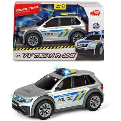 Dickie VW Tiguan R-Line Polizeiauto - Licht und Ton - 1:18 Dickie VW Tiguan R-Line Polizeiauto - Licht und Ton - 1:18