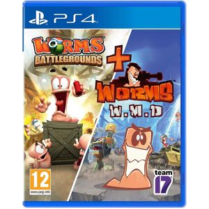 TEAM 17 Worms Battlegrounds + Worms WMD Double Pack - PS4 TEAM 17 Worms Battlegrounds + Worms WMD Double Pack - PS4