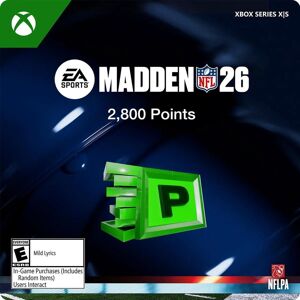 Microsoft Madden NFL 26: 2800 MUD Points - Xbox Series X S Digital Microsoft Madden NFL 26: 2800 MUD Points - Xbox Series X S Digital