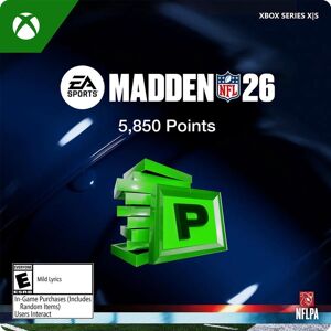 Microsoft Madden NFL 26: 5850 MUD Points - Xbox Series X S Digital Microsoft Madden NFL 26: 5850 MUD Points - Xbox Series X S Digital