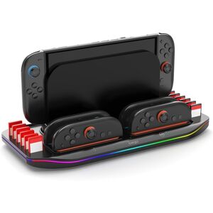 iPega SW2210 Multifunktionaler wiederaufladbarer RGB-Ständer für Nintendo Switch 2 Schwarz iPega SW2210 Multifunktionaler wiederaufladbarer RGB-Ständer für Nintendo Switch 2 Schwarz