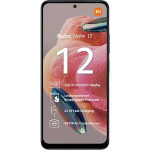 Xiaomi Redmi Note 12 4/128GB Dual-SIM Smartphone onyx gray EU