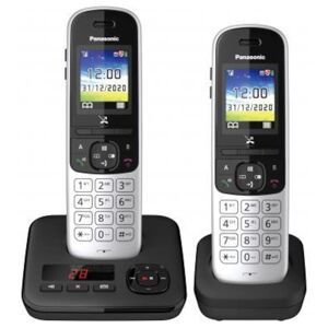 Panasonic KX-TGH722G schnurloses DECT Festnetztelefon AB, 2x Mobilteil si/schw