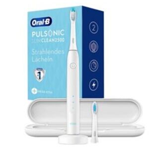 Oral-B Pulsonic Slim Clean 2500 White mit Reissetui Elektrische Zahnbürste