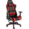 tectake Premium Racing Bürostuhl Twink - schwarz/rot