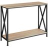 tectake Konsole Tacoma 100x35x80,5cm - Industrial Holz hell, Eiche Sonoma