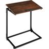 tectake Beistelltisch mit neigbarer Platte Ruston 55x35x66,5cm - Industrial Holz dunkel, rustikal