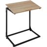 tectake Beistelltisch mit neigbarer Platte Ruston 55x35x66,5cm - Industrial Holz hell, Eiche Sonoma