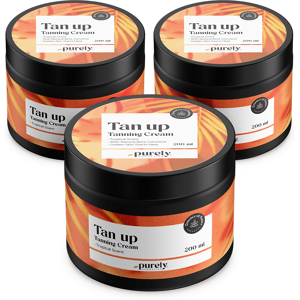 Purely Cosmetics® 3x Tan Up Bräunungscreme – Tropic, zusammen 600 ml Purely Cosmetics® 3x Tan Up Bräunungscreme – Tropic, zusammen 600 ml