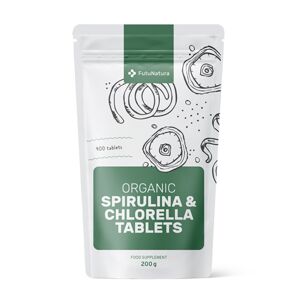 FutuNatura BIO Algen Spirulina + Chlorella, Entgiftung und Verdauung, 400 Tabletten