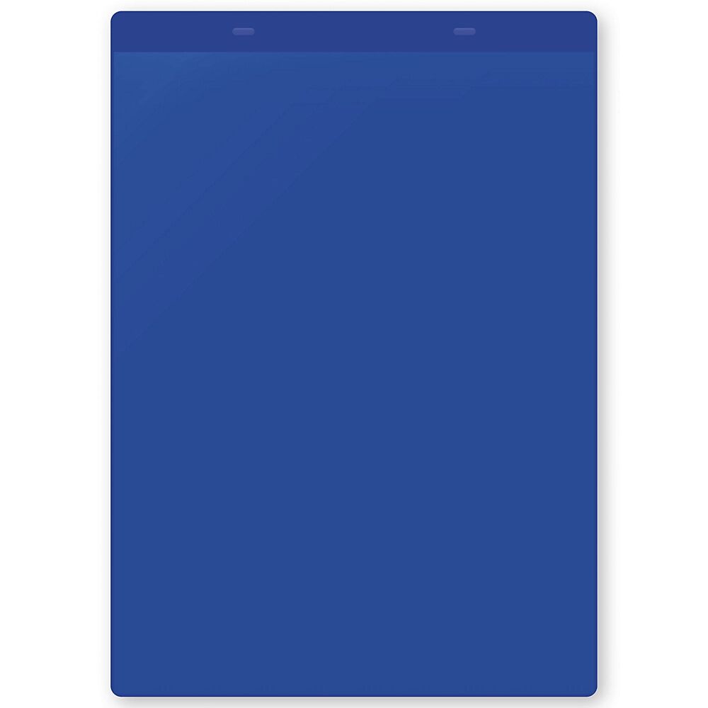 Dokumententaschen mit Aufhängelaschen DIN A4 hoch, VE 50 Stk blau