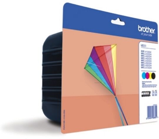 Brother Original Brother MFC-J 4425 DW Tintenpatrone (LC-223 VAL BP) multicolor Multipack (4 St.), 550 Seiten, 9,93 Cent pro Seite