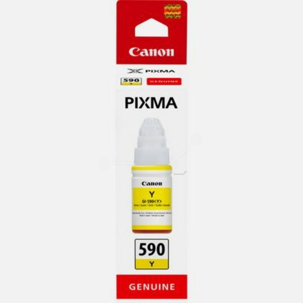 Canon Original Canon Pixma G 1501 Tintenpatrone (GI-590 Y / 1606 C 001) gelb, 7.000 Seiten, 0,11 Cent pro Seite, Inhalt: 70 ml