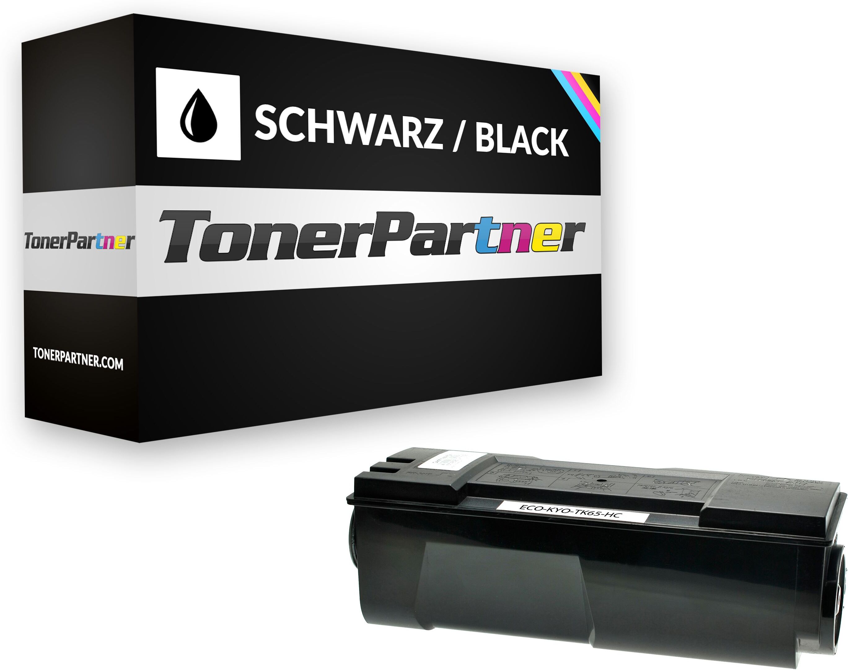 TonerPartner Kompatibel zu Kyocera FS-3820 Series Toner (TK-65 / 370QD0KX) schwarz, 20.000 Seiten, 0,12 Cent pro Seite von TonerPartner