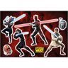 Komar Wandtattoo »Clone Wars Showdown«, (6 St.) bunt B/H: 100 cm x 70 cm B/H: 100 cm x 70 cm unisex