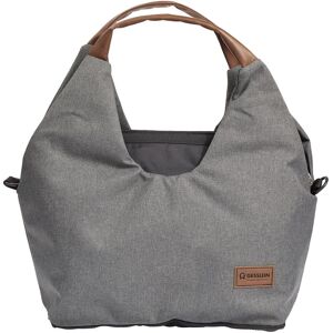 Gesslein Wickeltasche »N°5, grau meliert/tabak«, mit Wickelauflage und Flaschenhalter, Made in Germany grau B/H/T: 50 cm x 46 cm x 17 cm unisex