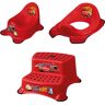 keeeper Töpfchen »Cars, kirschrot«, (Set), Kinderpflege-Set - Töpfchen, Toilettensitz und Tritthocker rot  unisex