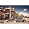 Papermoon Fototapete »Verlassene Tankstelle« bunt B/L: 4,5 m x 2,8 m B/L: 4,5 m x 2,8 m unisex