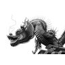 Papermoon Fototapete »Chinesischer Drache Schwarz & Weiß« schwarz B/L: 2,00 m x 1,49 m B/L: 2,00 m x 1,49 m unisex