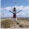 Artland Wanduhr »Leuchtturm Sylt« blau B/H/T: 30 cm x 30 cm x 1,7 cm B/H/T: 30 cm x 30 cm x 1,7 cm unisex