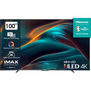 Hisense Mini-LED-Fernseher »100U7KQ«, 253 cm/100 Zoll, 4K Ultra HD, Smart-TV schwarz  unisex