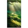 Artland Glasbild »Lichtkegel«, Wald, (1 St.) grün B/H: 50 cm x 100 cm B/H: 50 cm x 100 cm unisex