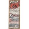 Ambiente Haus Leinwandbild »Leinwand Bild - Route 66«, (1 St.) goldfarben B/H/T: 20 cm x 50 cm x 2 cm B/H/T: 20 cm x 50 cm x 2 cm unisex