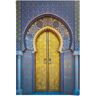 Reinders! Poster »Goldene Tür Orientalisch - Stilvoll - Farbenfroh - Köningspalast Fez«, (1 St.) blau B/H: 61 cm x 91,5 cm B/H: 61 cm x 91,5 cm unisex