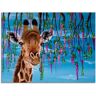 Artland Glasbild »Giraffe«, Wildtiere, (1 St.) blau B/H: 60 cm x 45 cm B/H: 60 cm x 45 cm unisex